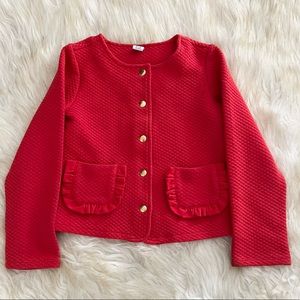 Girls Janie and Jack Red Jacket 5 to 6